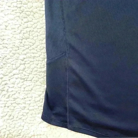 Nike Dri Fit Navy 3/4 Zip Crop Neck Pullover Running Sweatshirt Top Size XL - Picture 9 of 12